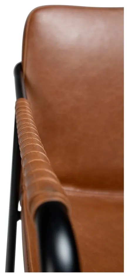 Scaun de dining din piele artificială DAN-FORM Denmark Boto, maro