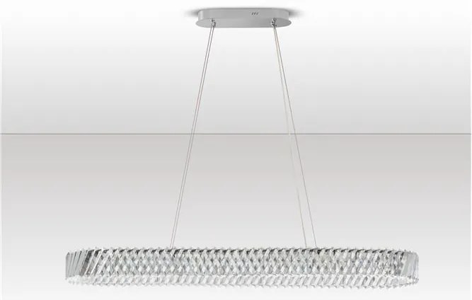 Lustra LED suspendata ovala design elegant ARIETTA L-119cm