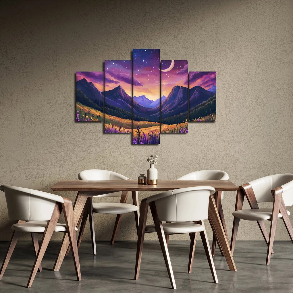 Tablou - Peisaj violet (150x105 cm)