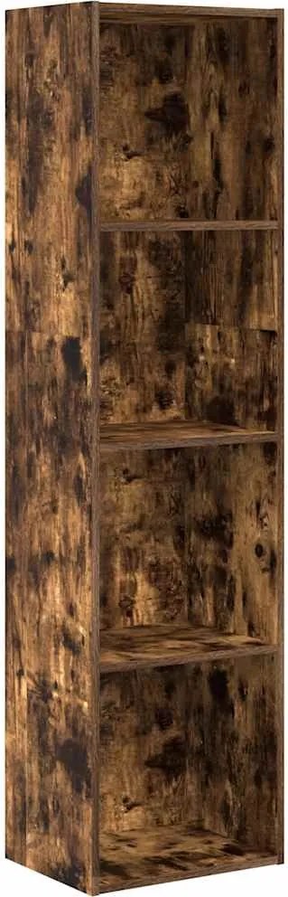 vidaXL Bibliotecă, stejar fumuriu, 40x30x152 cm, lemn prelucrat