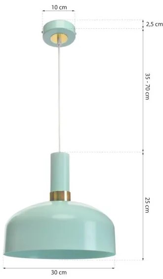 Lustră pe cablu MALMO 1xE27/60W/230V