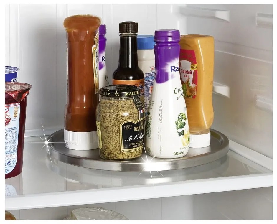 Platou rotativ din oțel din oțel inoxidabil Wenko Turn Uno, ø 26,5 cm