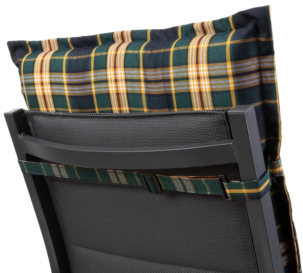 Prato, pernă tapițată, pernă pentru scaun, spătar mic, scaun de gradină, poliester, 50x100x8cm, 1 x pernă