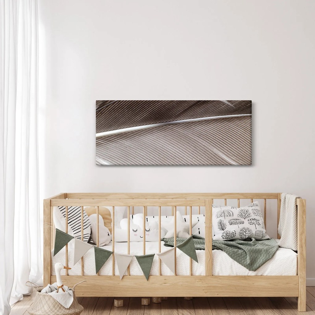 Tablou cu fibre abstacte (120x50 cm)