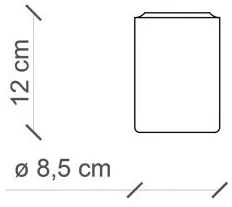 Spot aplicat design italian realizat manual din ceramica PI
