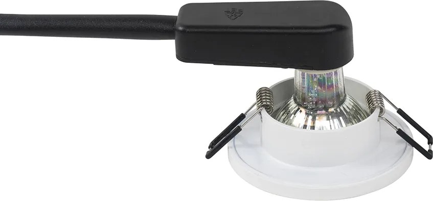 Spot inteligent de baie îngropat alb cu WiFi GU10 - Shed