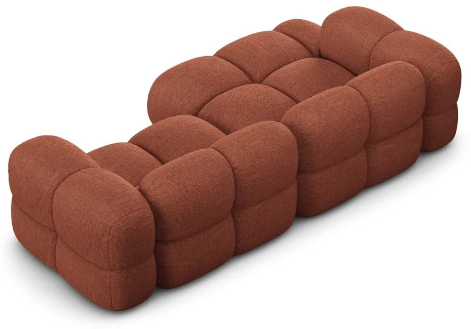 Colțar cărămiziu (cu colț pe partea stângă/cu șezlong) Loretto – Cosmopolitan Design