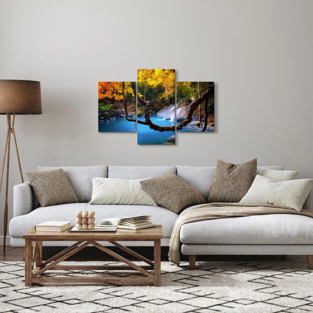 Tablou - Cascade din Asia (90x60 cm)