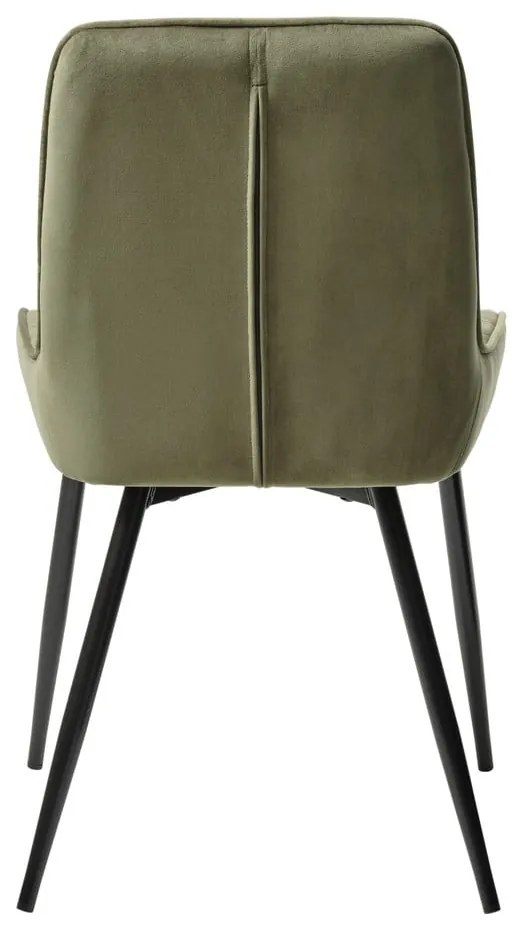 Scaun de dining verde din catifea Milton – Unique Furniture