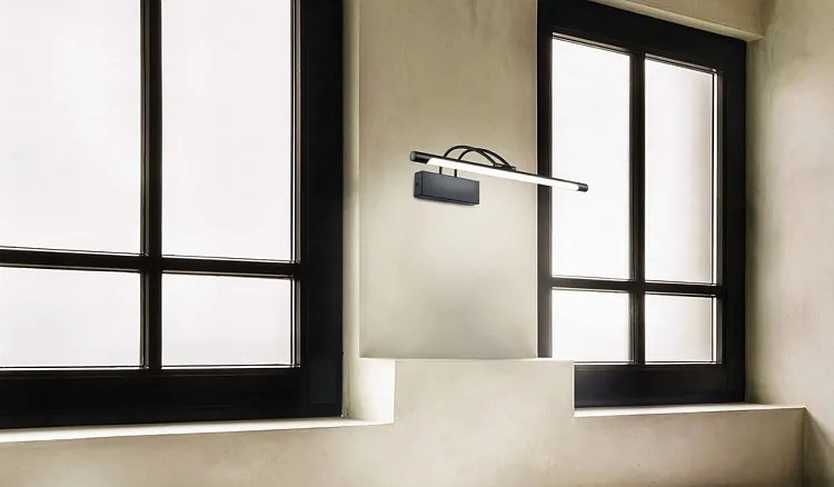 Aplica de perete LED pentru oglinda / tablou Finelli neagra MYMIR004WL-L12B
