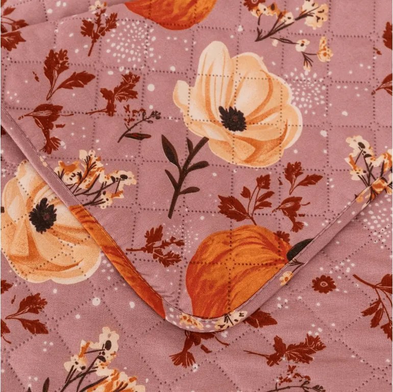 Cuvertura de pat PUMPKINS ROSAVIE, roz pal Dimensiune: 170 x 210 cm