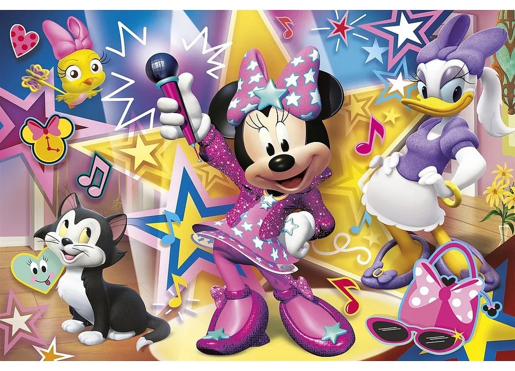 Disney Minnie Star Puzzle maxi de 60 de piese Clementoni