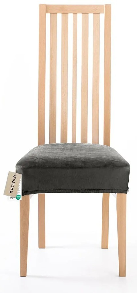 Restilo Husă elastică pentru scaun Sento gri închis, 40 x 40 + 5 cm