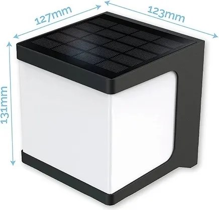 Viking - Aplică de perete solară LED cu senzor LED/1,5W/3,7V IP54 4000K