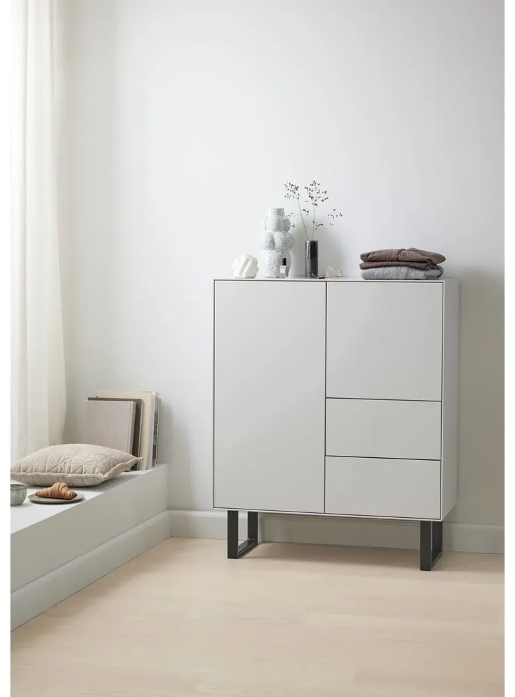 Comodă înaltă gri deschis 91x111 cm Edge by Hammel – Hammel Furniture