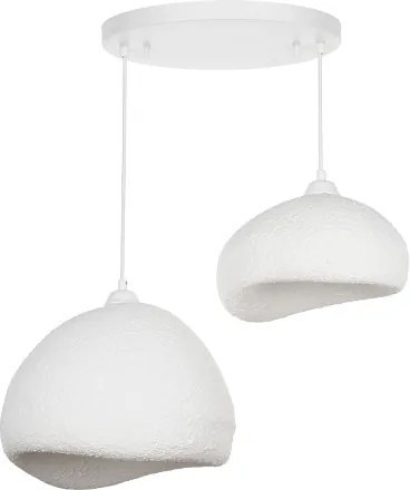Brilagi - Lustră suspendată WABI SABI, 2x E27, max. 40 W, 230 V, Ø 70 cm, alb