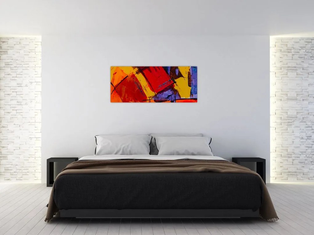 Tablou cu abstracție (120x50 cm)