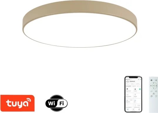 Brilagi - Corp de iluminat POOL SMART LED dimabil/100W/230V 80 cm bej Wi‑Fi Tuya + telecomandă