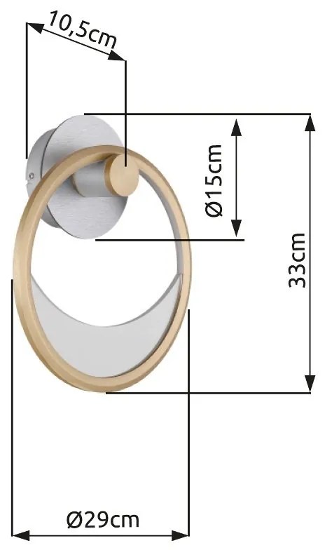 Aplica de perete LED design modern UMBRA