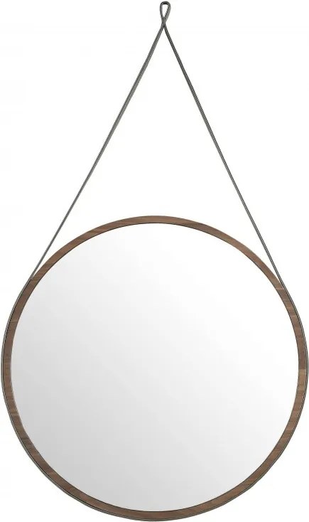 Oglinda decorativa suspendata Alline, 75cm AC-CPMR27-V36-NOGAL