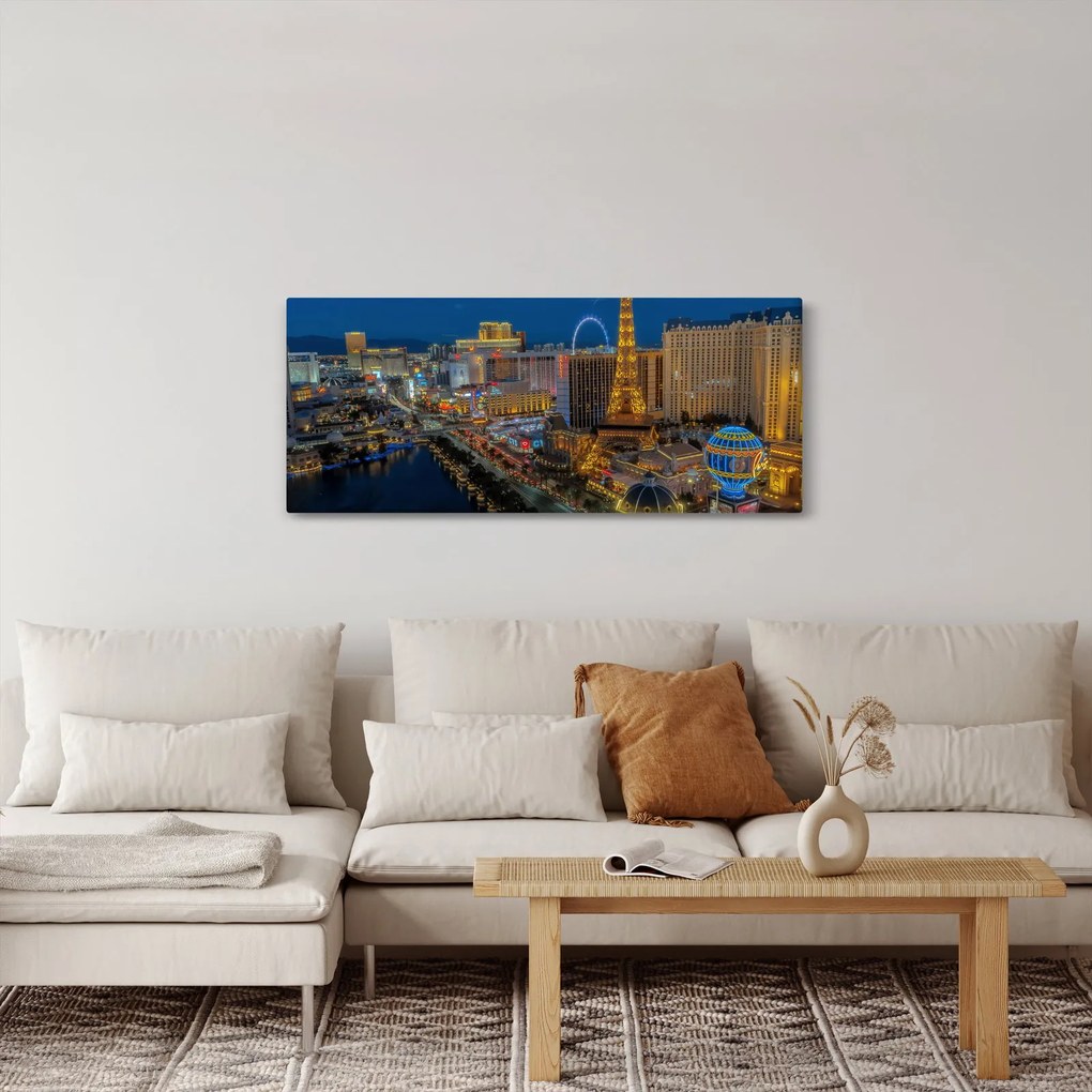 Tablou cu Las Vegas nocturn (120x50 cm)