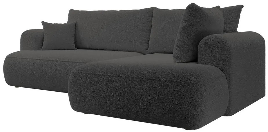Colțar Olivo II (D) (gri închis + negru). 1099262