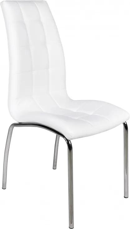 Scaun premium modern pentru bucatarie, living sau sufragerie, model DC2-092, piele ecologica, culoare alb