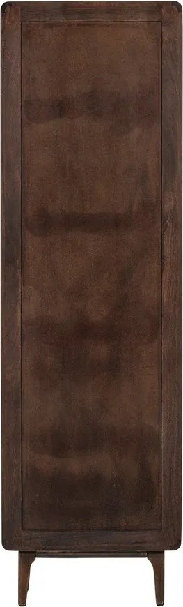 Dulap în culoare naturală închisă din lemn de mango 60x200x35 cm Liya – WOOOD