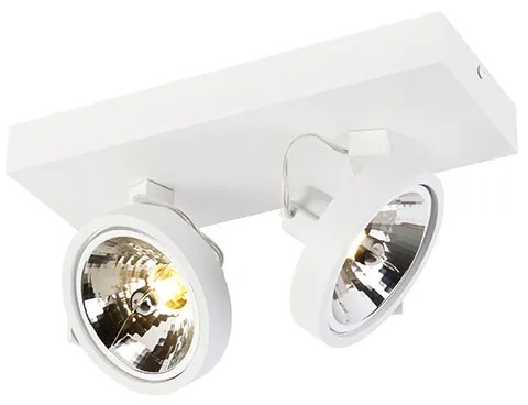 Spotlight de design alb reglabil cu 2 lumini - Go