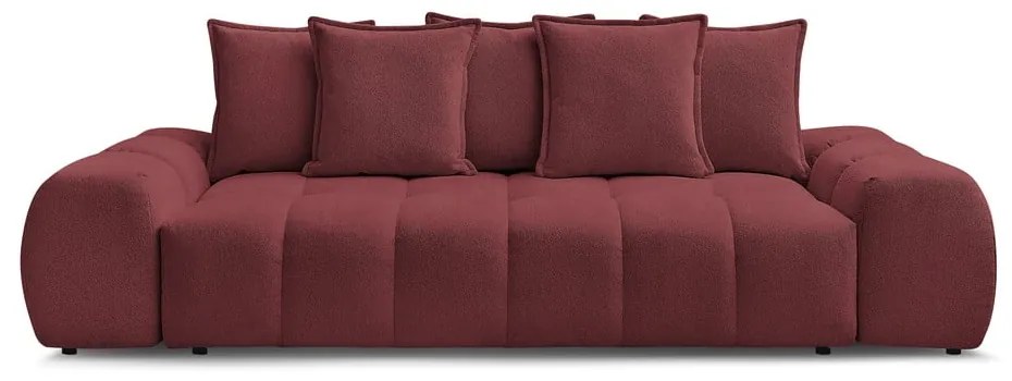 Canapea burgundy cu tapițerie din chenille 278 cm Everest – Bobochic Paris