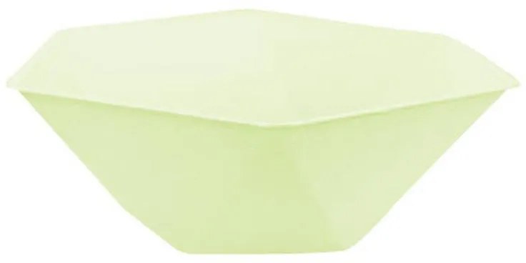 Colorat Vert Decor Adânci farfurii hexagonale verzi set de 6 - 15,8 cm