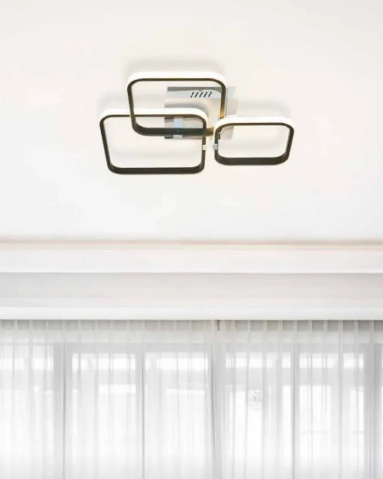 Plafoniera LED 30W, Alb/Negru, Frame, Kelektron