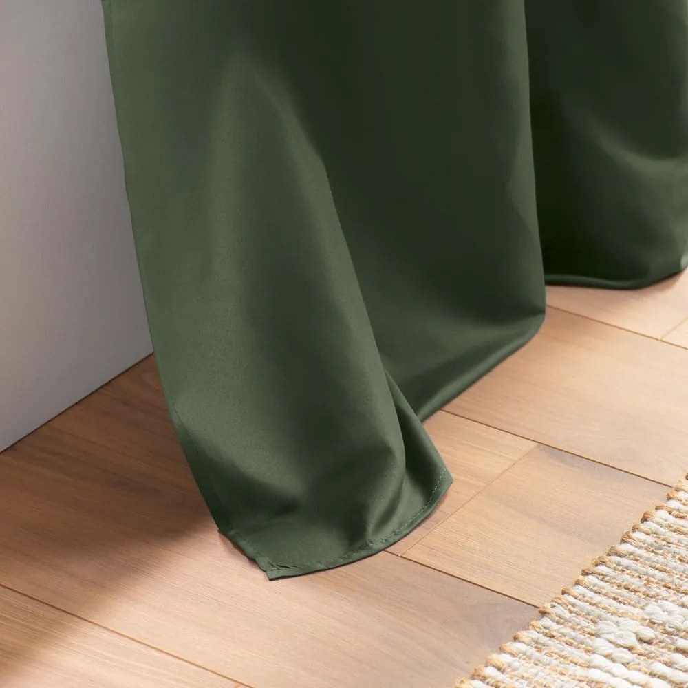 Draperie kaki din microfibră 140x280 cm Absolu – douceur d'intérieur