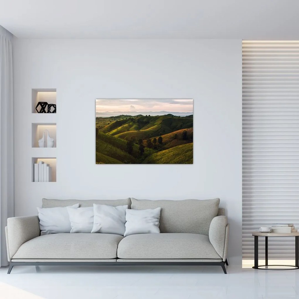 Tablou - Priveliște spre dealurile din Thailanda (90x60 cm)