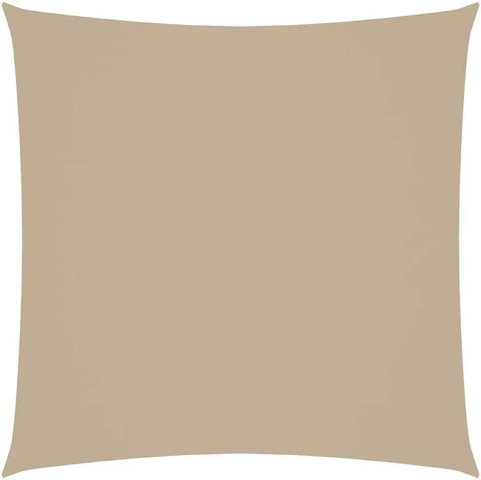 vidaXL Pânză parasolar, bej, 6x6 m, țesătură oxford, pătrat
