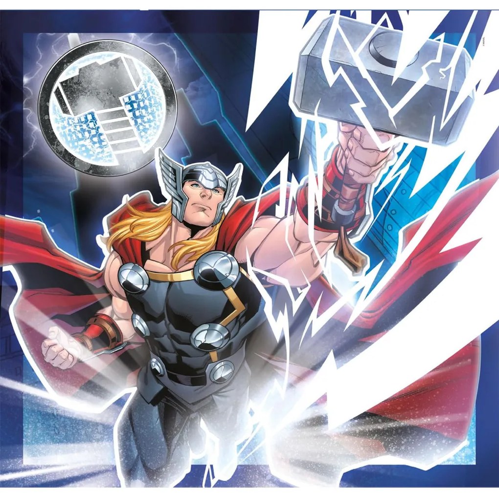 Avengers Superheroes Puzzle Clementoni de 3x48 piese