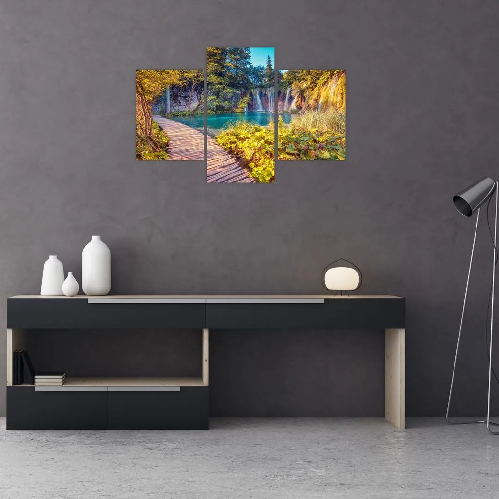 Tablou - Lacurile Plitvice, Croația (90x60 cm)