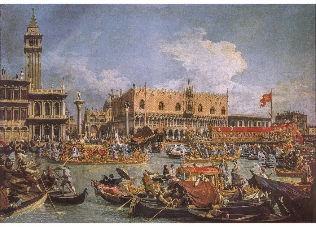 Artă View of the Ducal Palace Puzzle Clementoni Compact de 1000 de piese