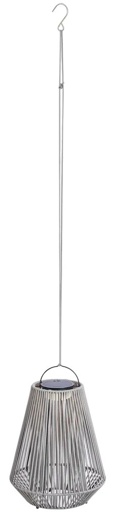 Lampă de masă boemă gri, incl. LED, cu 3 trepte de intensitate, IP54, reîncărcabilă solar - Duca