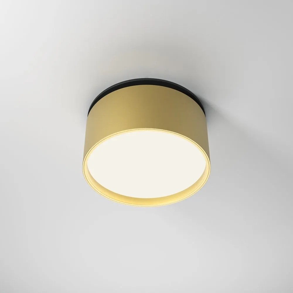 Spot LED incastrabil ajustabil IP44 Onda negru/auriu