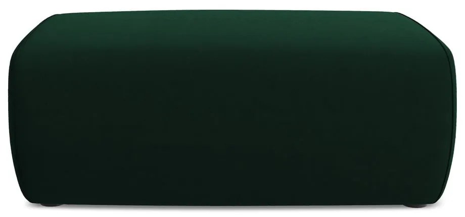 Taburet verde cu tapițerie din catifea Kapua – Makamii