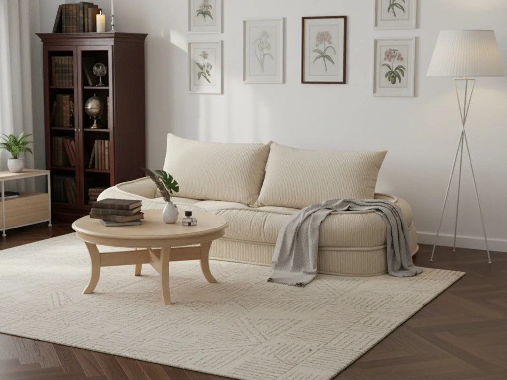 Fotoliu de relaxare cu poziții ajustabile LAZY SOFA, bej
