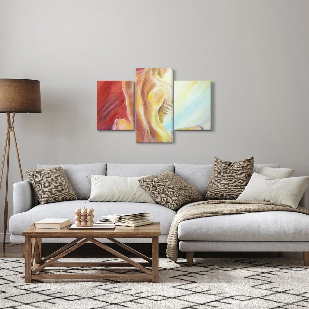 Tablou - Imaginea unei femei care se odihnește, pictură în ulei (90x60 cm)