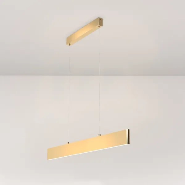 Lustră LED pe cablu Maytoni P010PL-L23G3K STEP LED/23W/230V 3000K 91 cm auriu