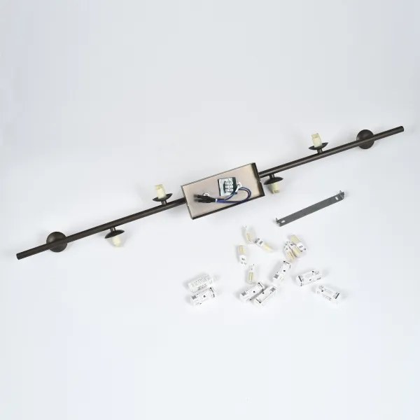 Brilagi - Candelabru LED aplicat MILLA 7xG9/3W/230V maro/maro fumuriu