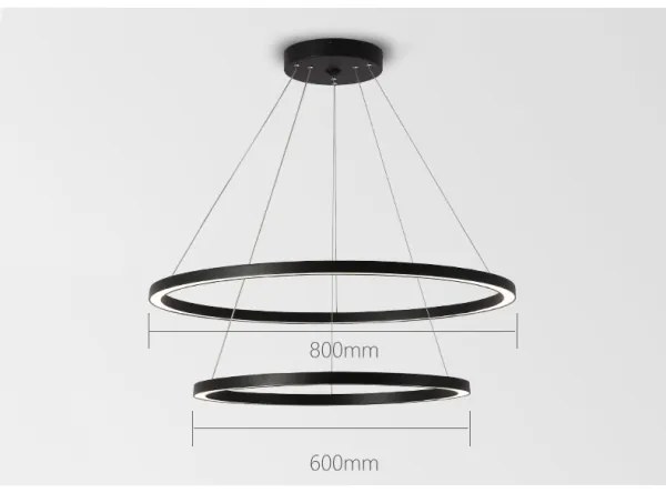 Immax NEO 07158-B80-60 - Lampă LED dimabilă FINO LED/93W/230V Tuya negru + DO