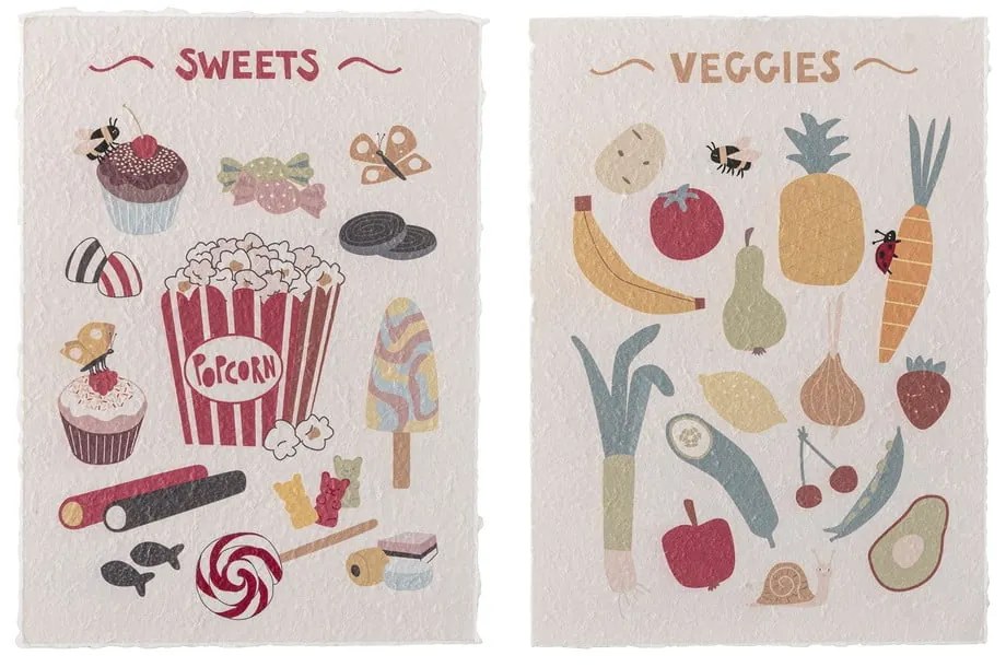 Tablouri pentru copii 2 buc. 26x35 cm Papio – Bloomingville Mini