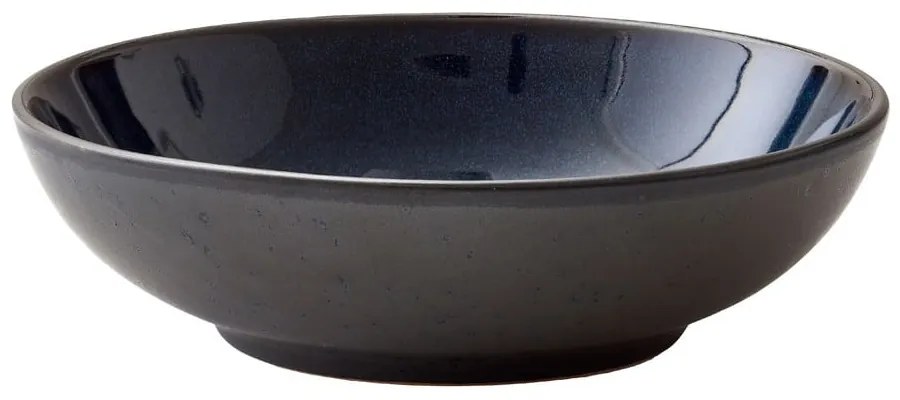 Bol mic negru/albastru din gresie 1 l Gastro Dark Blue/Black – Bitz