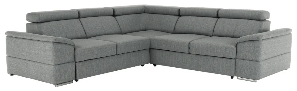 Coltar extensibil SEGORIA LUX gri, 263x80/97x263 cm