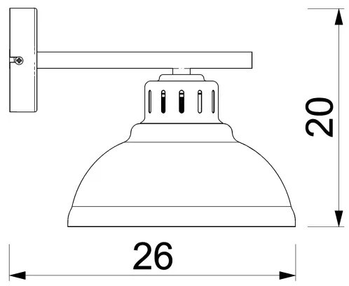 Aplică perete SVEN 1xE27/60W/230V